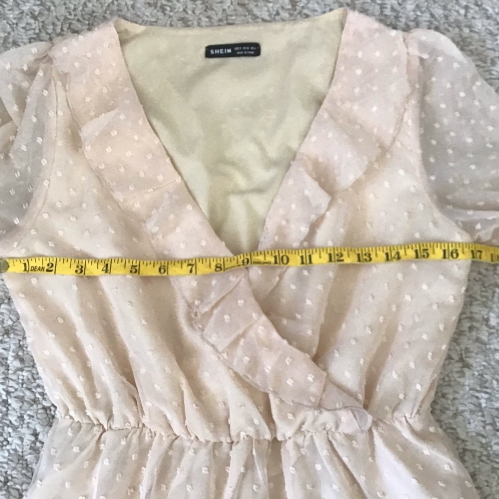 Shein Pink Dot Dress - Picture 6 of 7